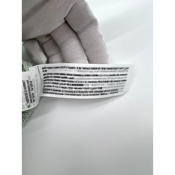 ABERCROMBIE & FITCH Muted Seafoam Green V-Neck Cable Sweater Vest (Woman: Small) - Picture 12 of 14